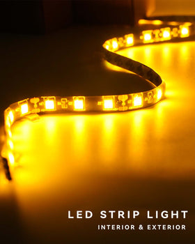 Keiurot strip installed under dashboard creating warm footwell illumination benefit