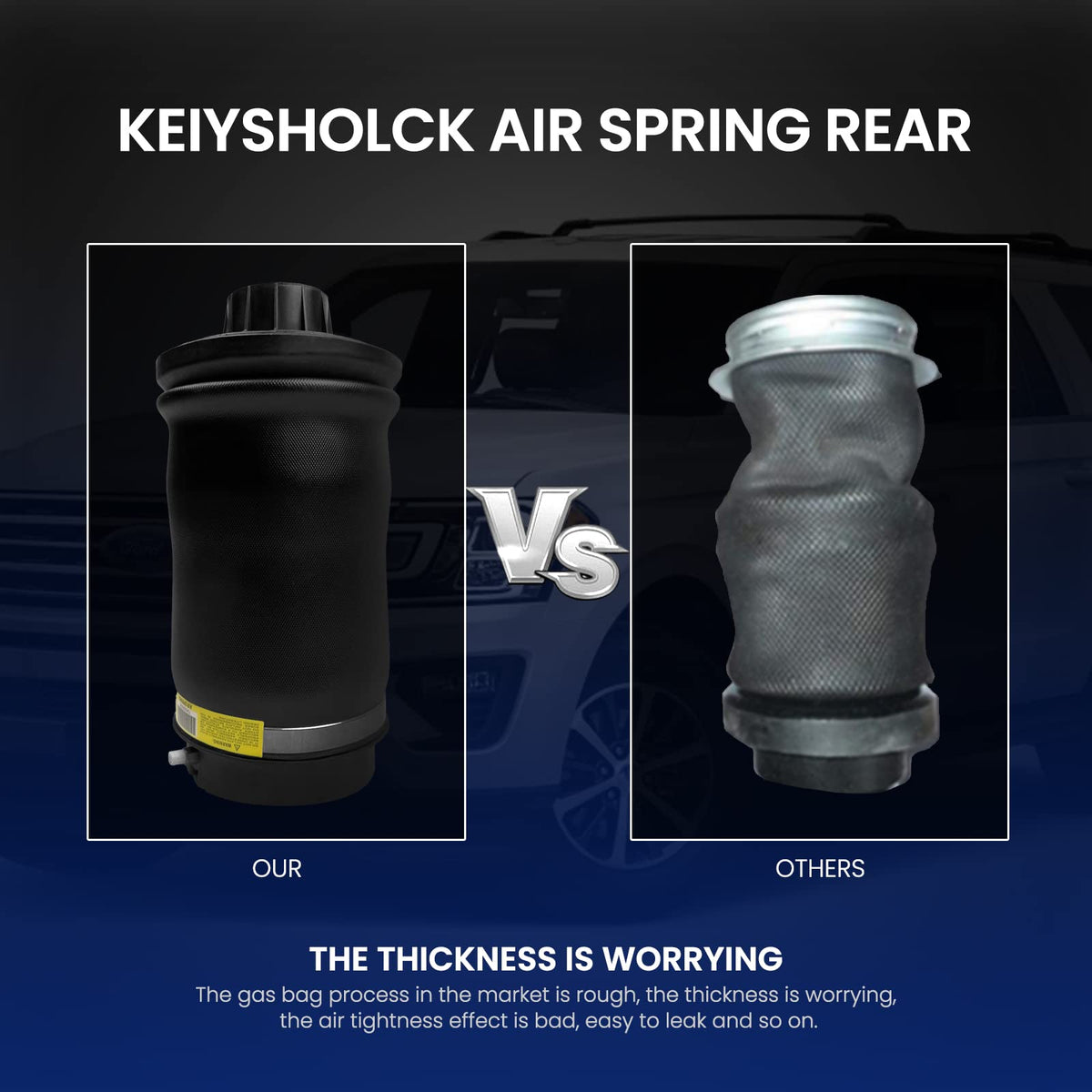 KEIYSHOLCK air spring label displaying OEM number for accurate match
