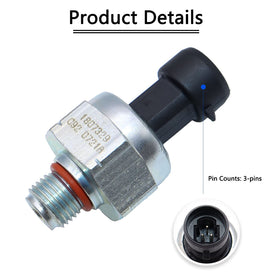 KEJSTED sensor installed under hood on Powerstroke for reliable pressure feedback