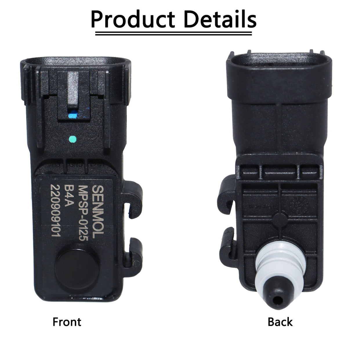 KEJSTED sensor beside ruler for scale to confirm correct size and fitment