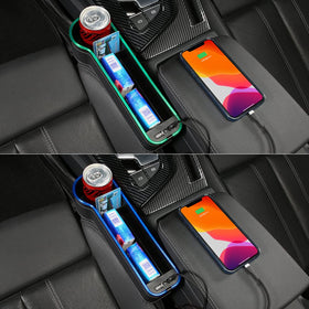 keketuohai USB ports with included 56W adapter showing fast-charge convenience in car