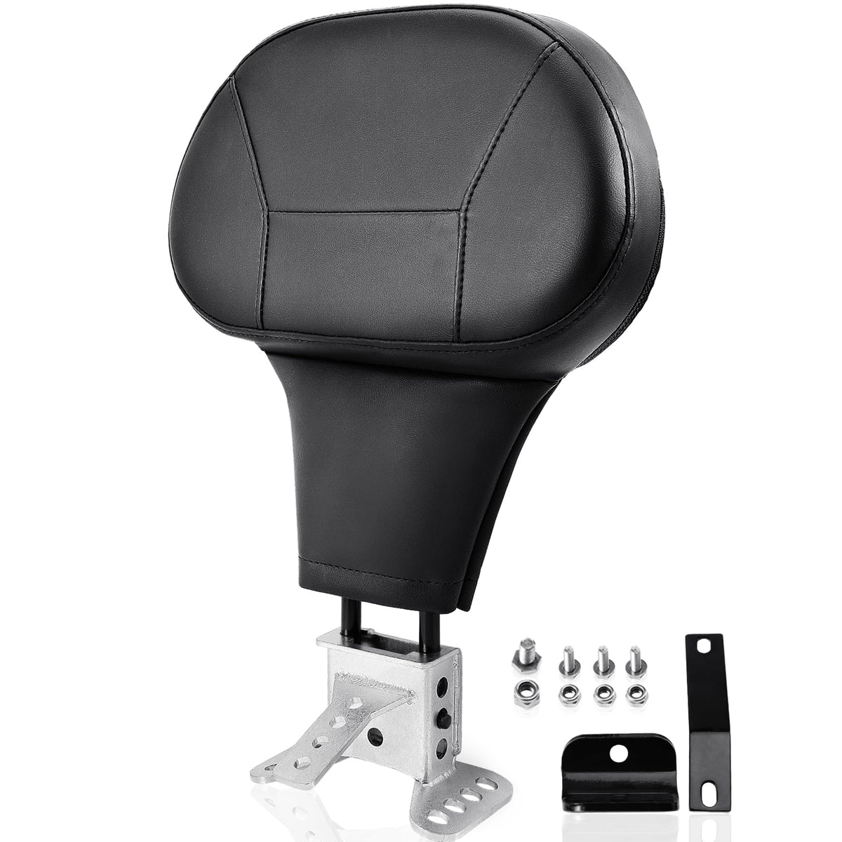 kekykm front view mounted backrest showing added rider support