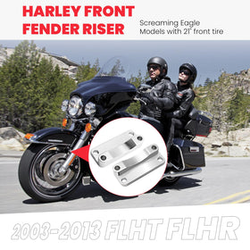 kekykm installed on Street Glide with 21 inch wheel showing no tire rub
