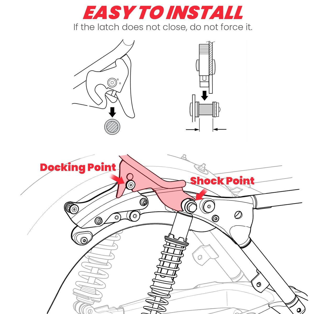 kekykm included mounting hardware and instructions showing easy-install benefit