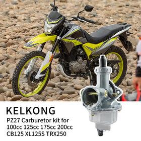 KELKONG PZ27 installed on a 125cc ATV illustrating compatibility