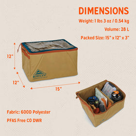 Kelty Window Seat interior with removable divider for organized packing