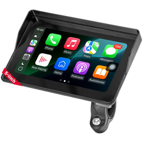KEMIMOTO front view mounted on handlebars showing clear navigation screen and visibility