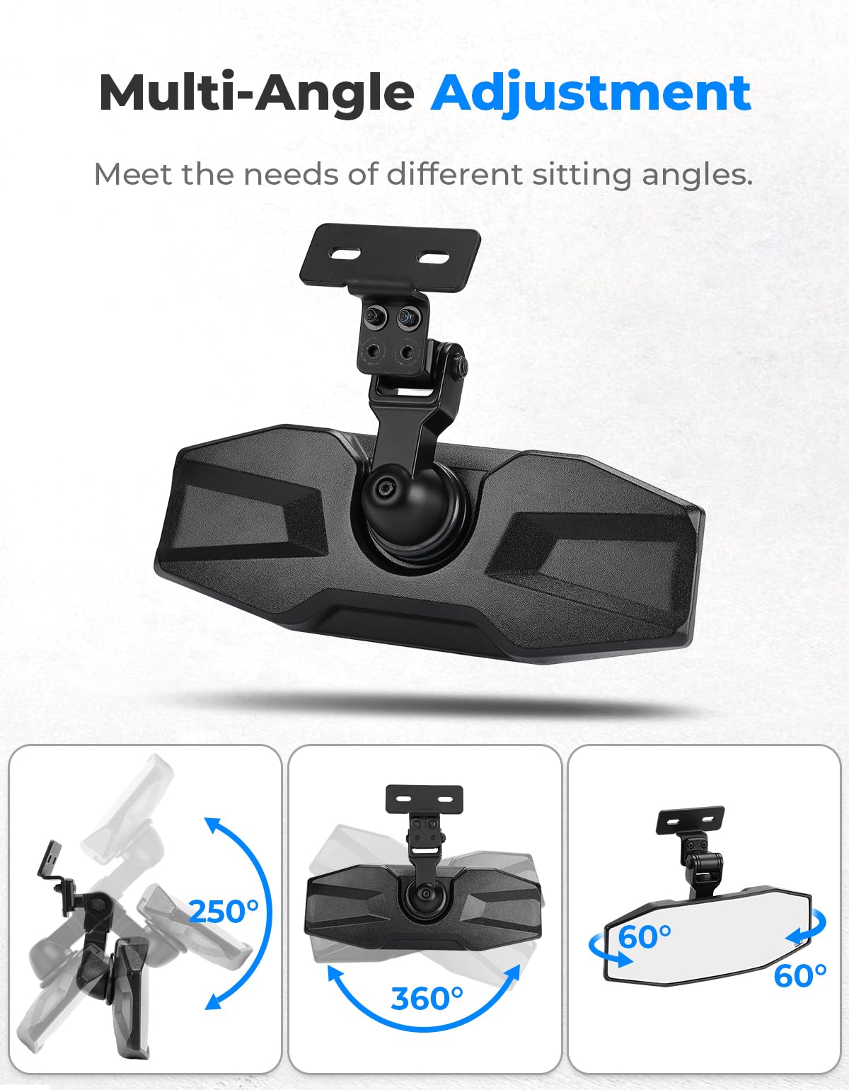 KEMIMOTO adjustment joint detail showing multi-angle control for visibility