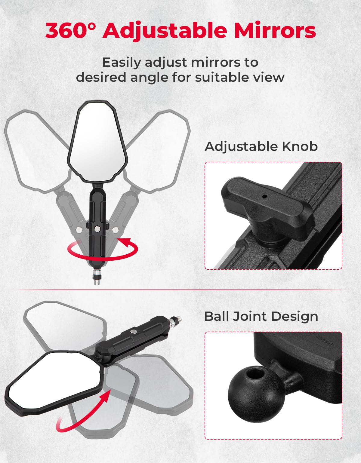 KEMIMOTO aluminum stem detail highlighting sturdy vibration-resistant support