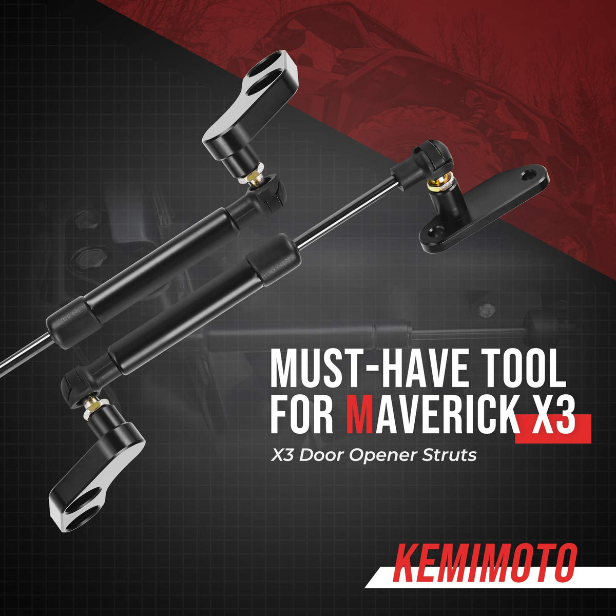 KEMIMOTO anodized black finish detail resisting corrosion and wear