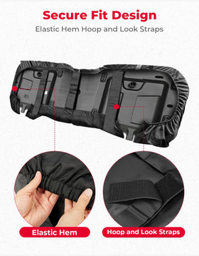 KEMIMOTO anti-slip surface texture improving rider grip