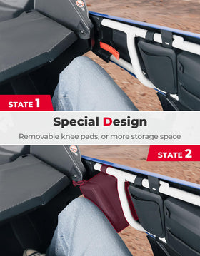KEMIMOTO attachment straps and hooks providing secure fitment