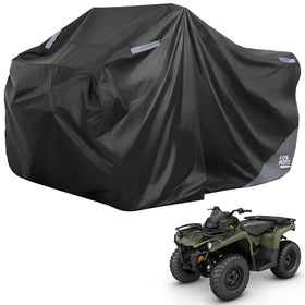 KEMIMOTO front view of cover showing full ATV protection and neat fit