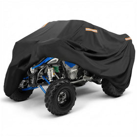 KEMIMOTO front view cover fitted on ATV showing full protection
