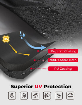 KEMIMOTO cover installed on ATV demonstrating snug fit and protection