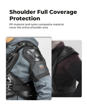 KEMIMOTO rear view highlighting extra lumbar panel for lower-back protection