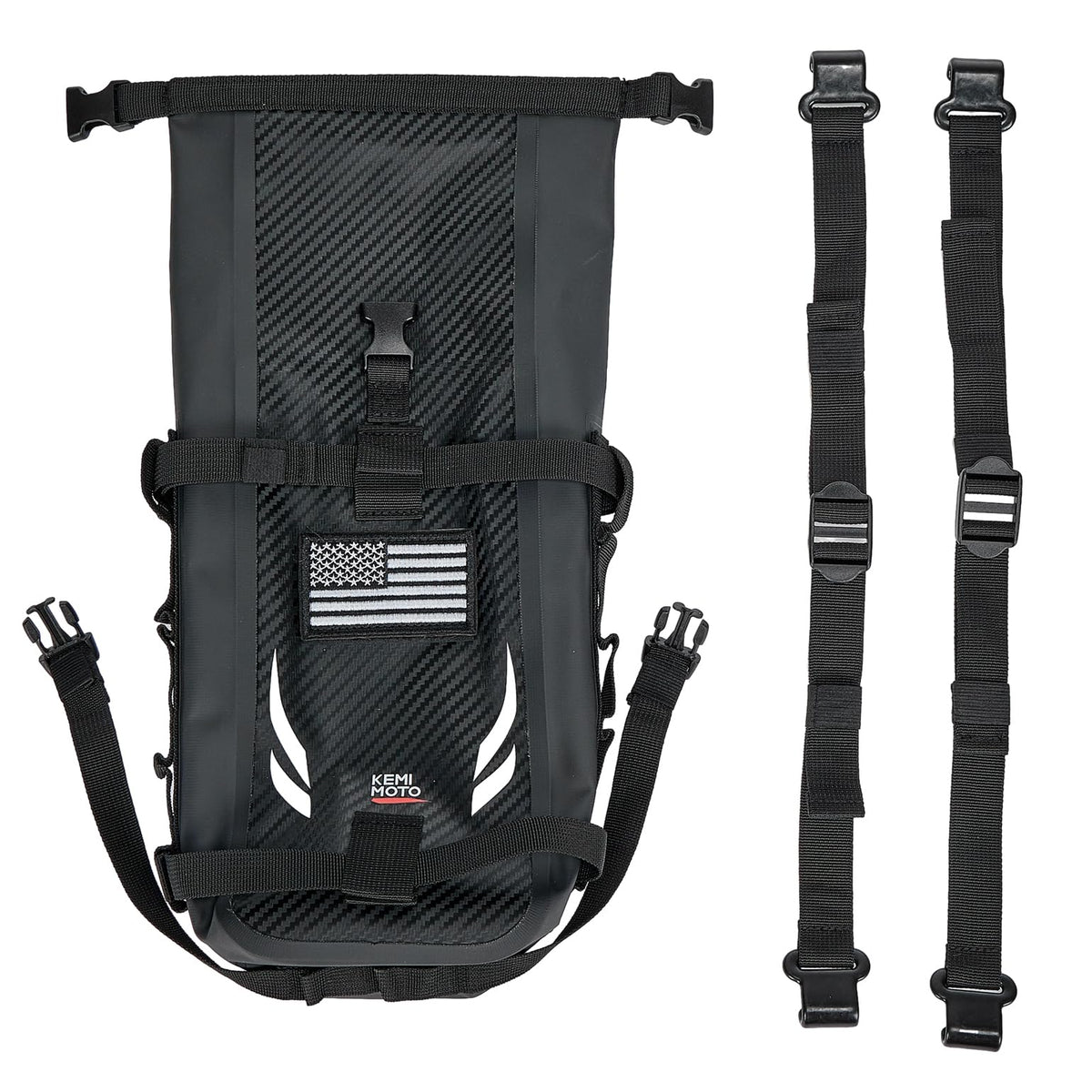 KEMIMOTO bag mounted on ATV shows versatile multi-vehicle use