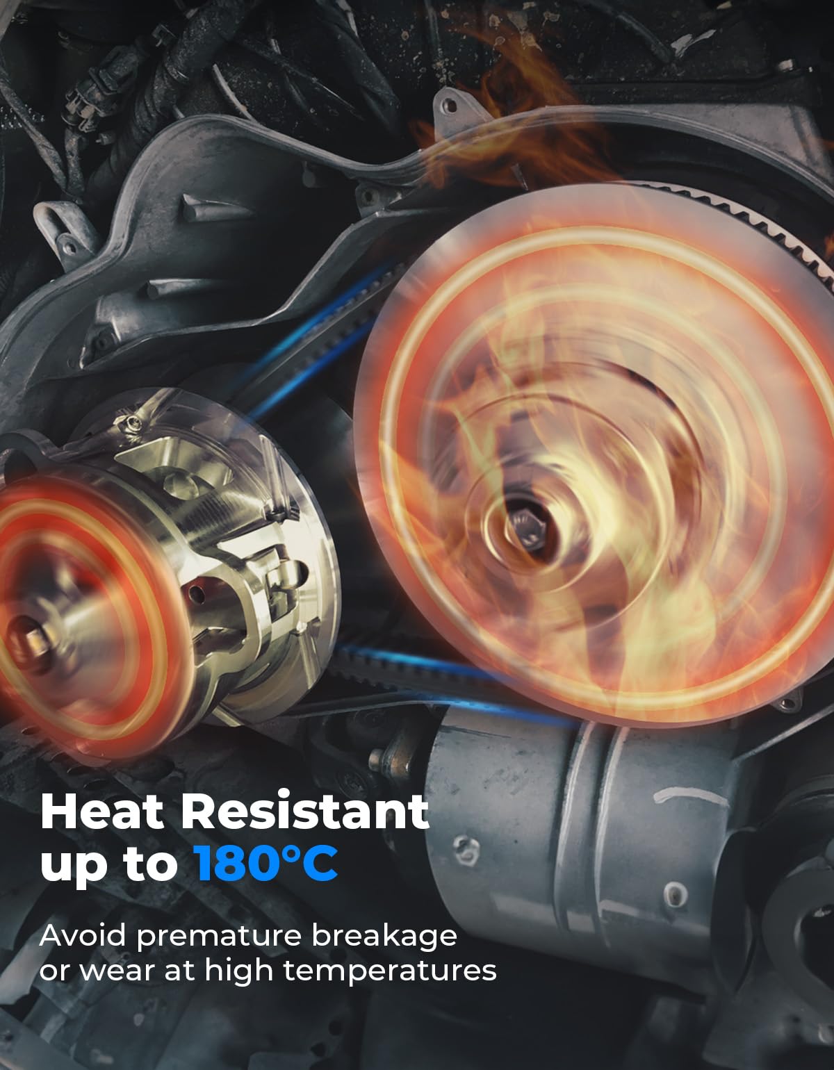 KEMIMOTO cross-section detail highlighting heat-resistant neoprene build for longer life