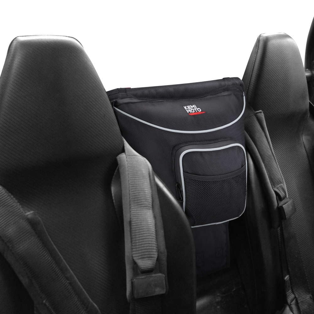 KEMIMOTO front view of center bag showing streamlined design and easy access