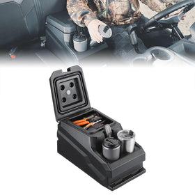KEMIMOTO front view of center console showing fit and finish, boosts organization
