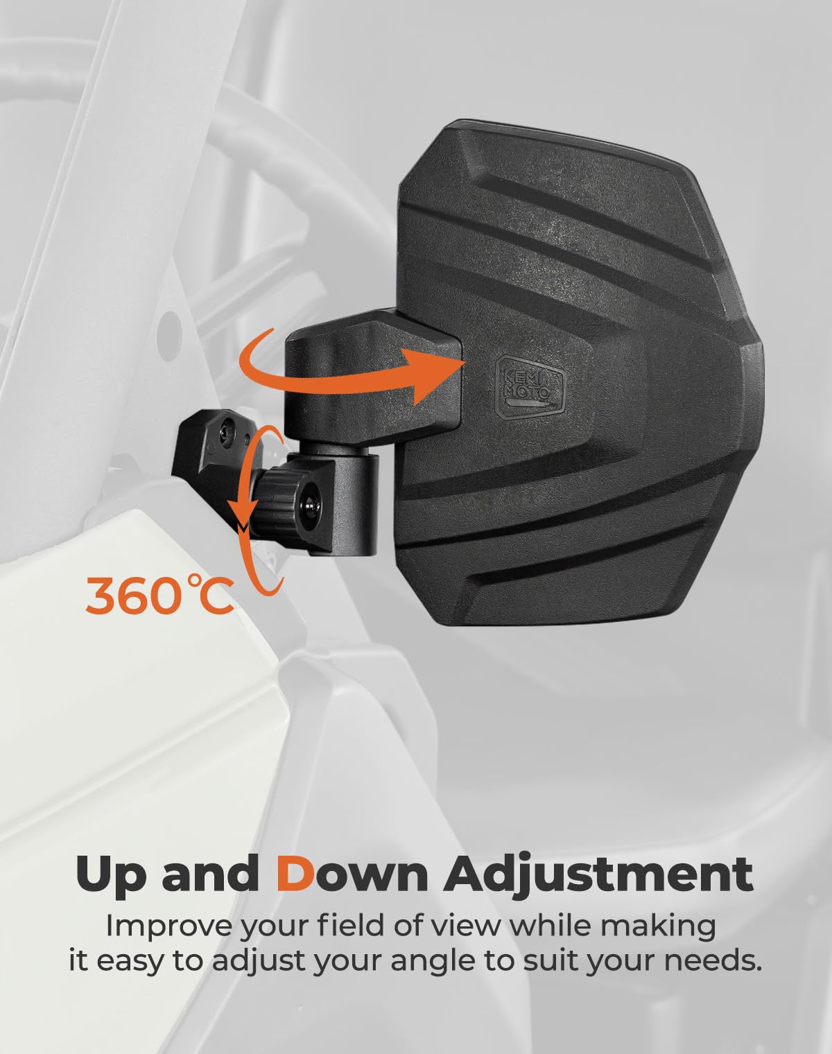 KEMIMOTO close-up ball-joint detail demonstrating adjustable angles