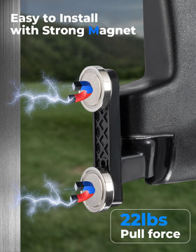 KEMIMOTO close-up of strong magnetic base providing quick secure mounting