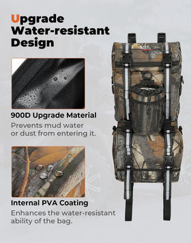 KEMIMOTO close-up of material texture highlighting water resistance