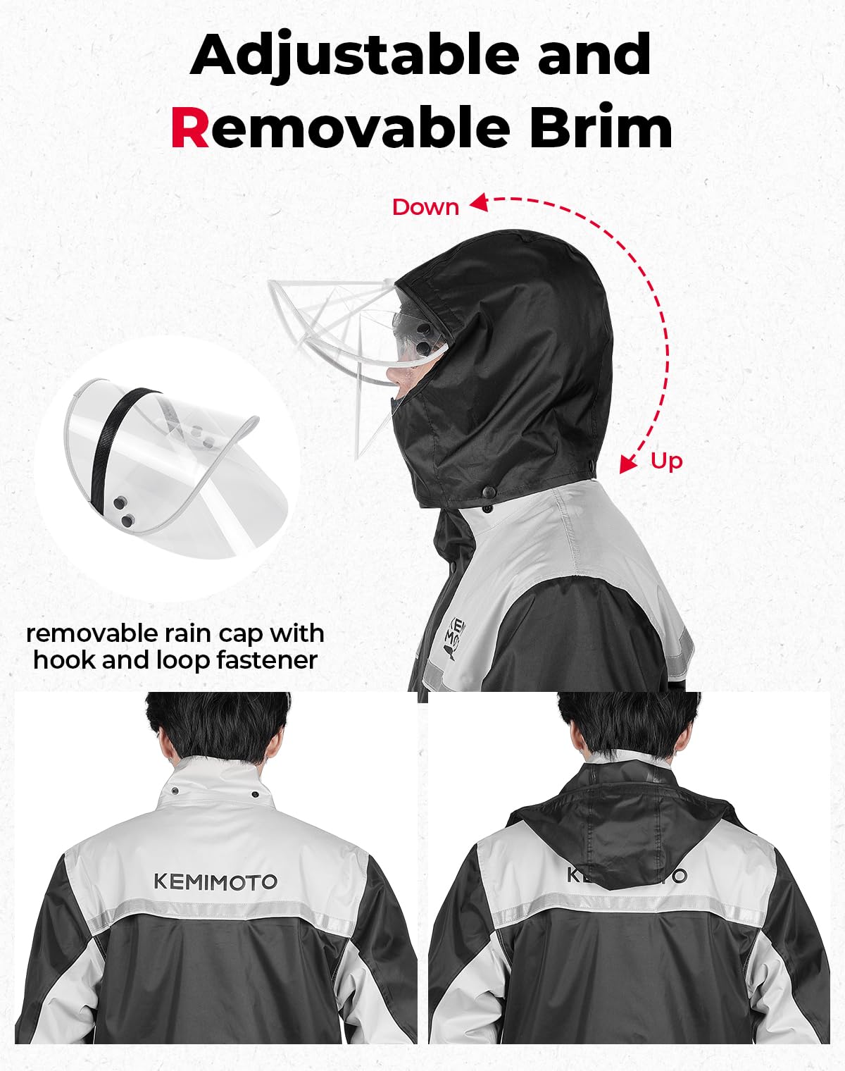 KEMIMOTO close-up mesh and back vents illustrating breathability benefit