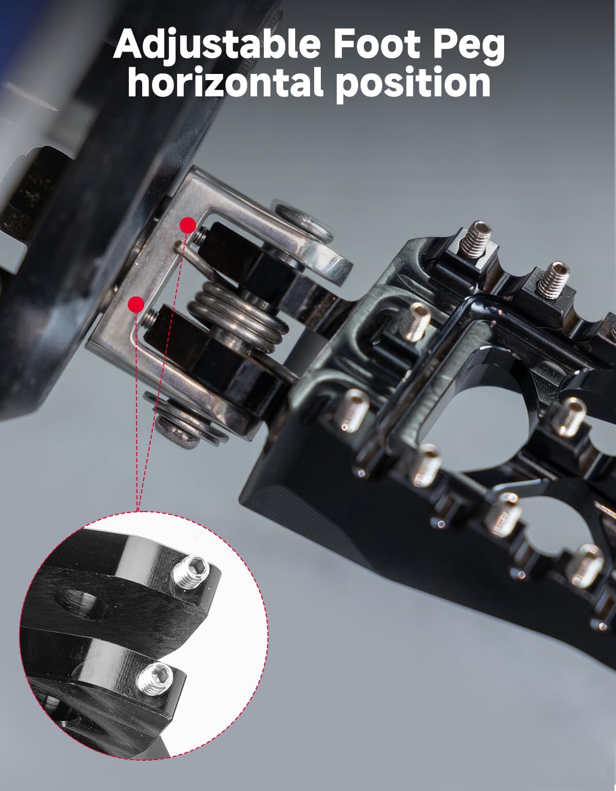 KEMIMOTO close-up of stainless teeth delivering strong non-slip grip benefit