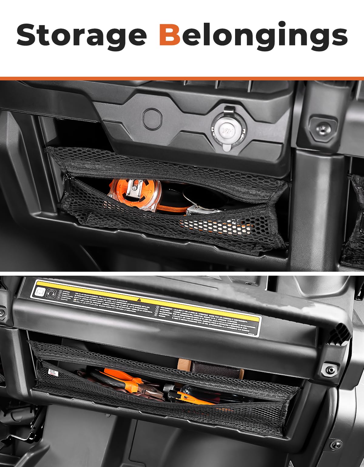 KEMIMOTO close-up of zipper and center access for quick secure retrieval