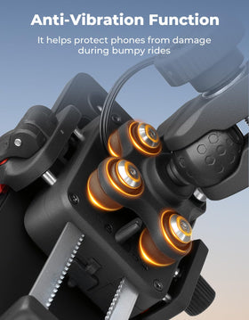 KEMIMOTO detail of anti-shock absorber reducing vibration on rough roads