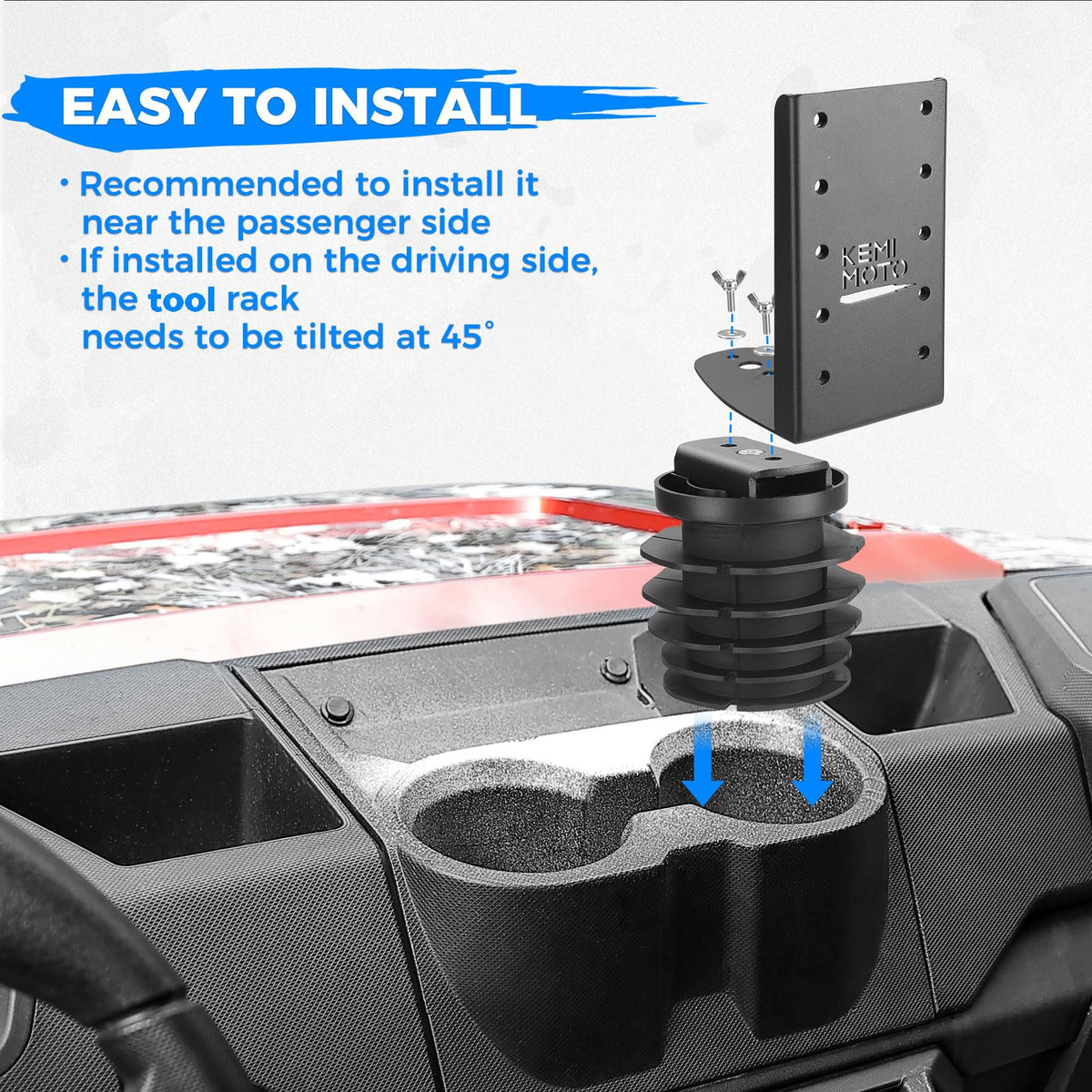 KEMIMOTO close-up of plastic base showing scratch-resistant padding