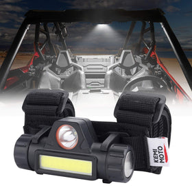 KEMIMOTO dome light front view showing compact LED housing and controls for versatile lighting