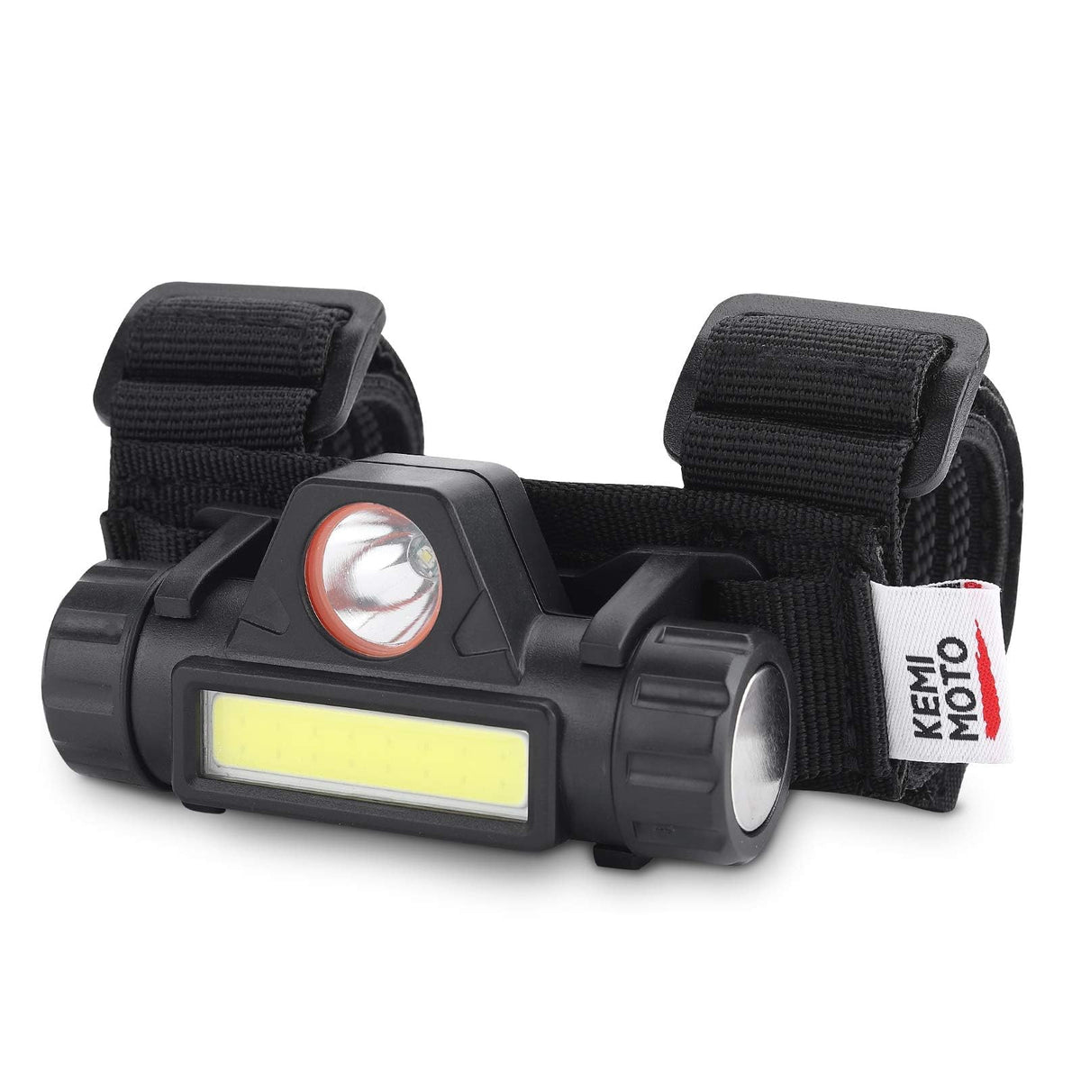 KEMIMOTO lifestyle camping scene with light mounted providing campsite visibility benefit