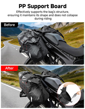 KEMIMOTO comparison shot showing exhaust clearance importance and safety benefit