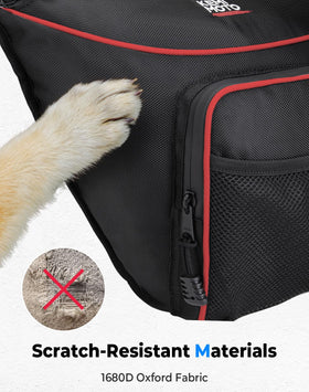 KEMIMOTO external mesh pocket holding a phone for quick-access convenience