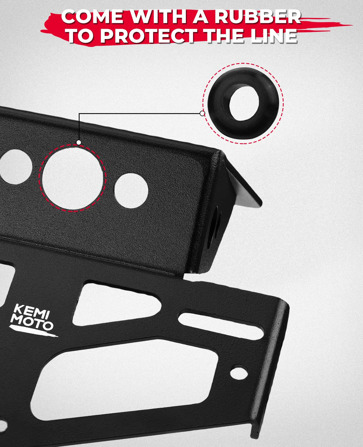 KEMIMOTO back mounting points displaying secure bolt locations and fitment