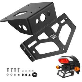 KEMIMOTO eliminator front view showing slim plate fit and improved aesthetics