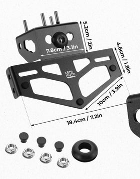 KEMIMOTO wiring and hardware detail showing included accessories for easy installation
