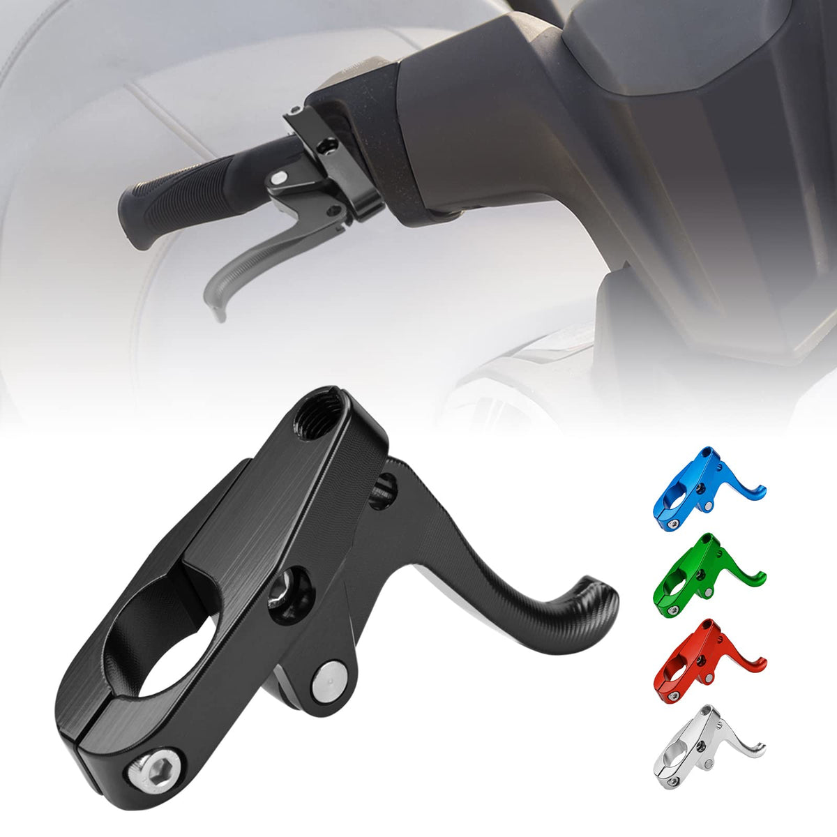 KEMIMOTO front view of finger throttle showing compact ergonomic shape and fit benefit