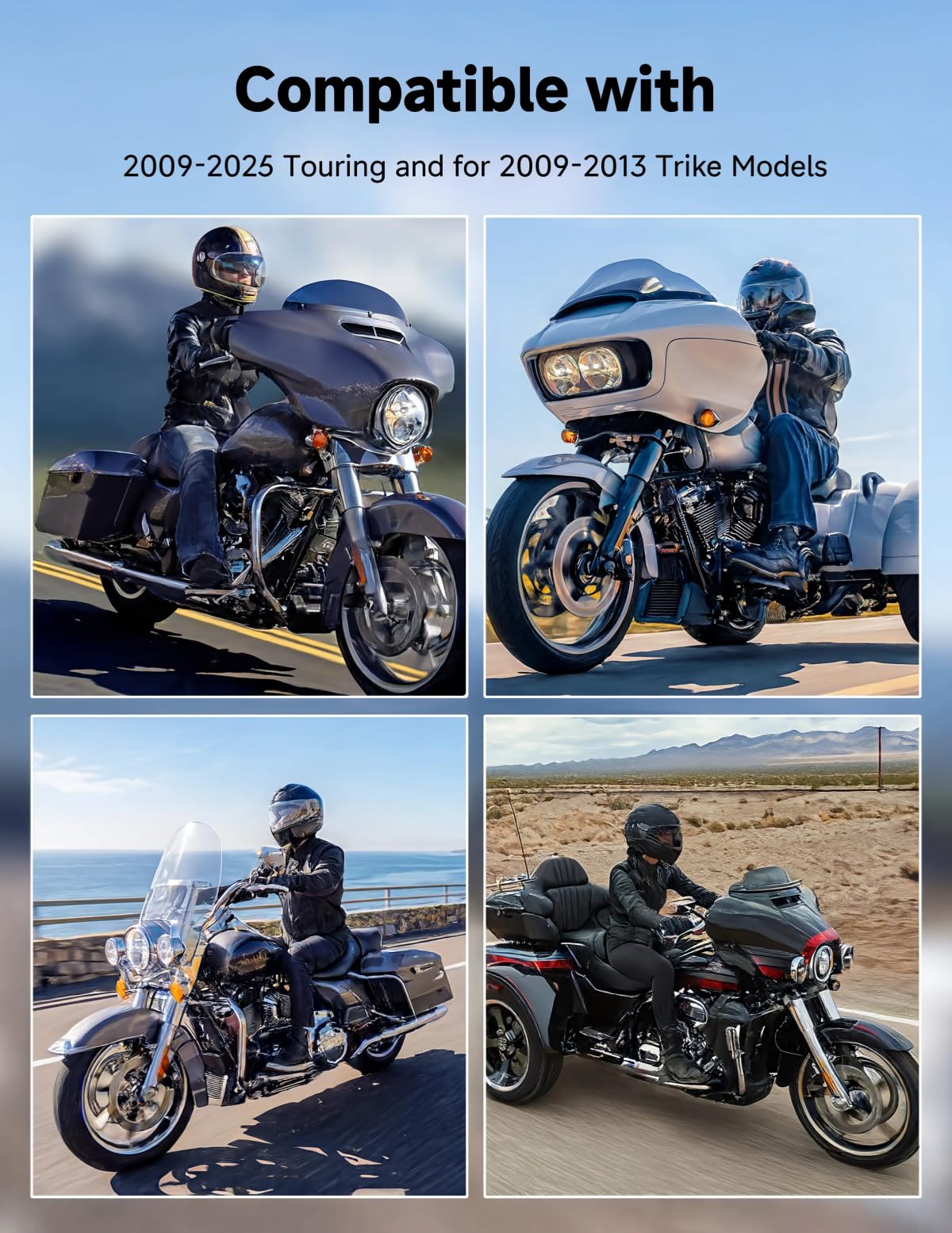 KEMIMOTO rider demonstrating foot placement and reduced leg fatigue while touring