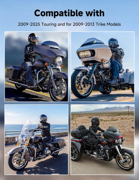 KEMIMOTO rider demonstrating foot placement and reduced leg fatigue while touring