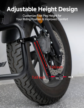 KEMIMOTO folded peg against bike reducing interference and simplifying parking
