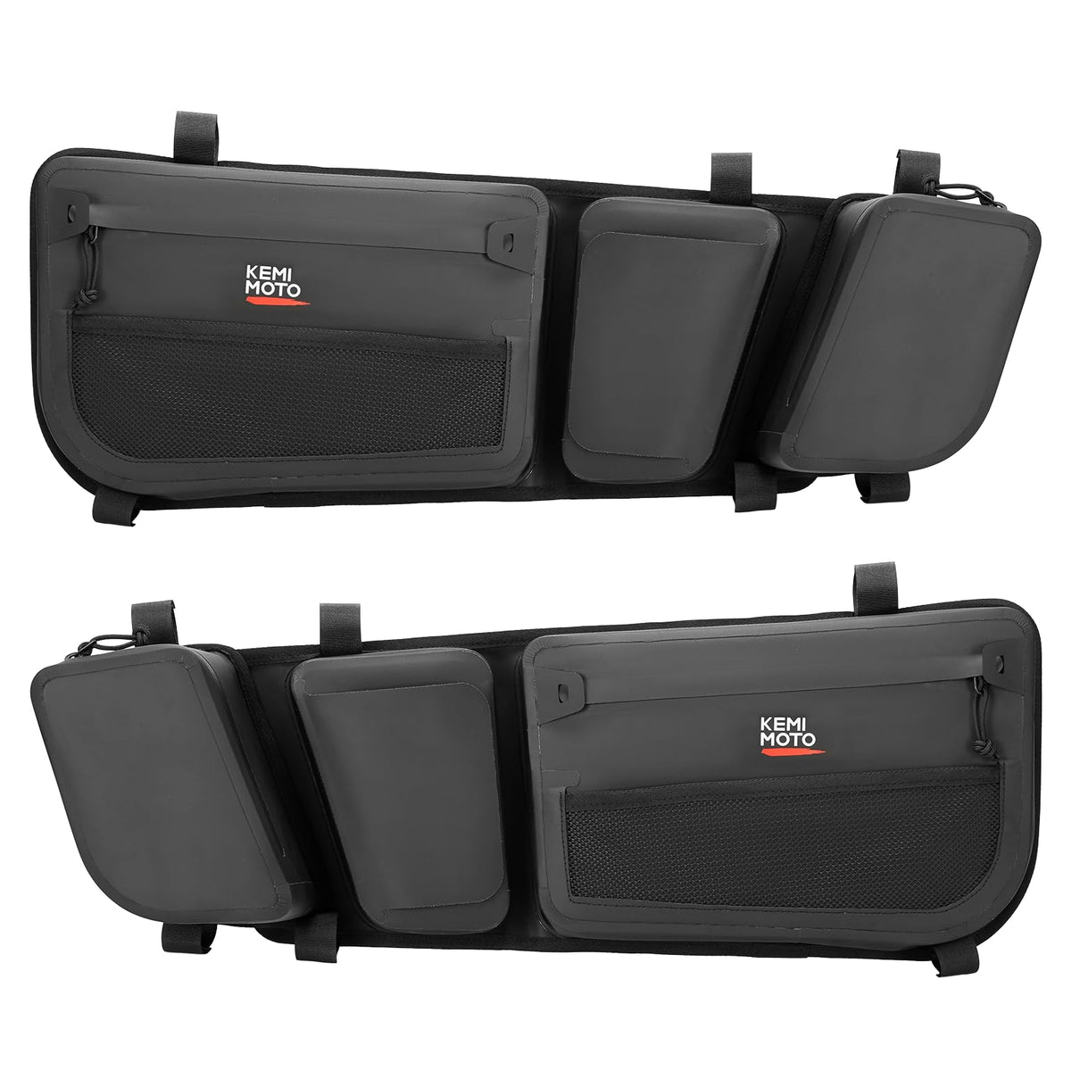KEMIMOTO front door bag mounted on Maverick keeps items organized