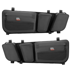 KEMIMOTO front door bag mounted on Maverick keeps items organized