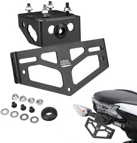 KEMIMOTO front-mounted bracket shown on rear tail for cleaner look