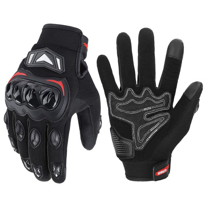 KEMIMOTO gloves front view showing fit and durable design benefit protection