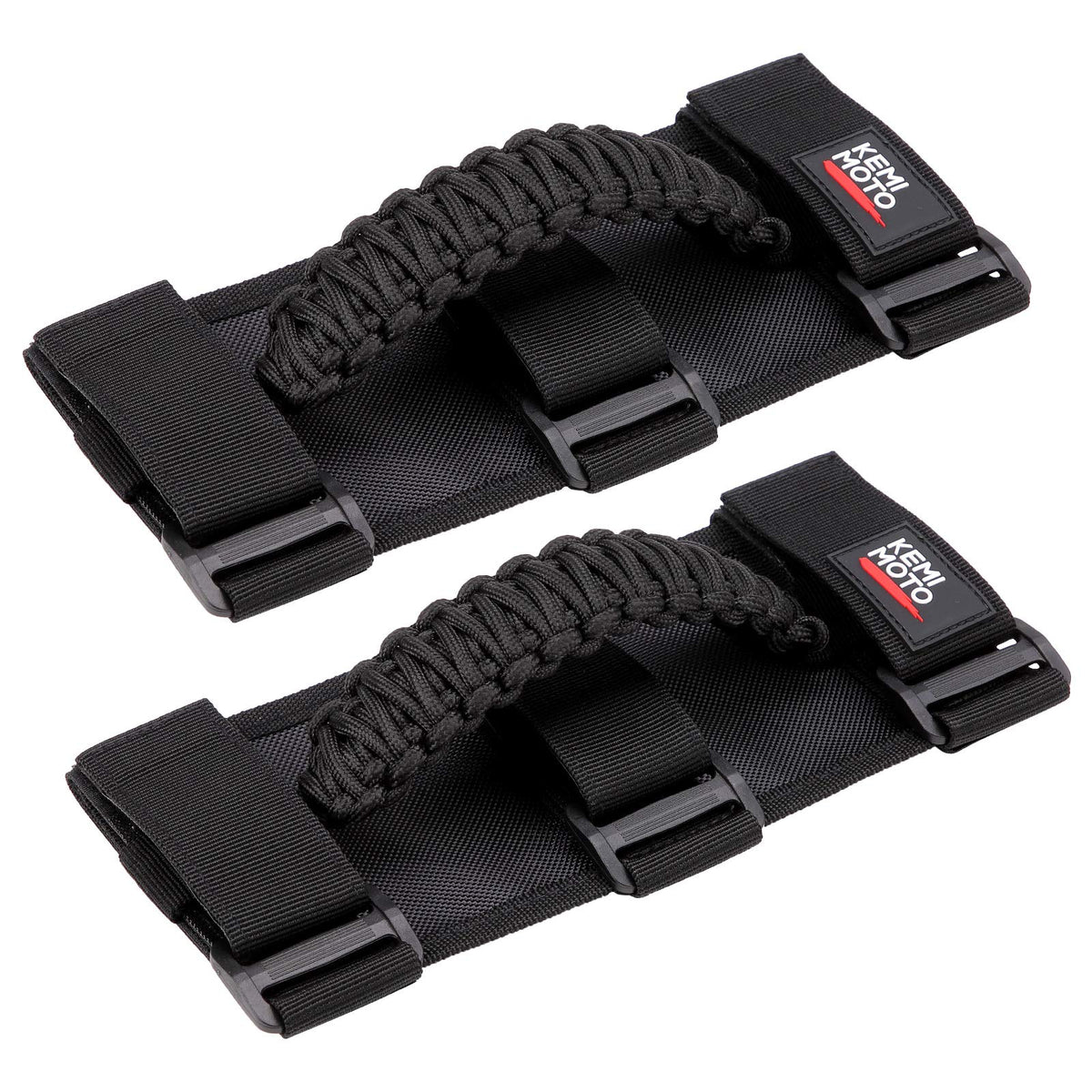 KEMIMOTO front view of 2-pack grab handles showing compact pack and color
