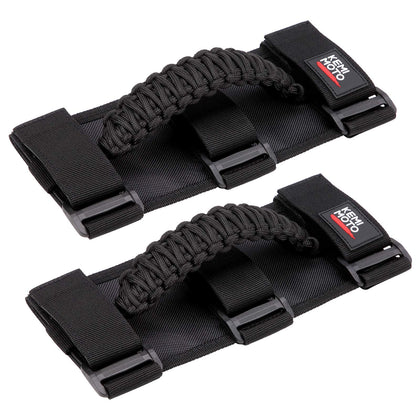 KEMIMOTO front view of 2-pack grab handles showing compact pack and color