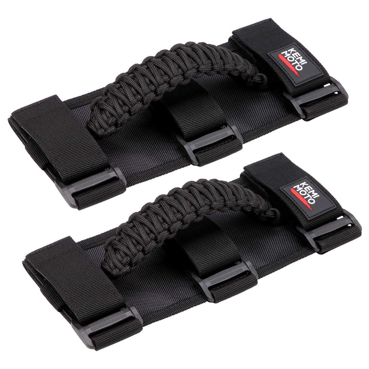 KEMIMOTO front view of 2-pack grab handles showing compact pack and color